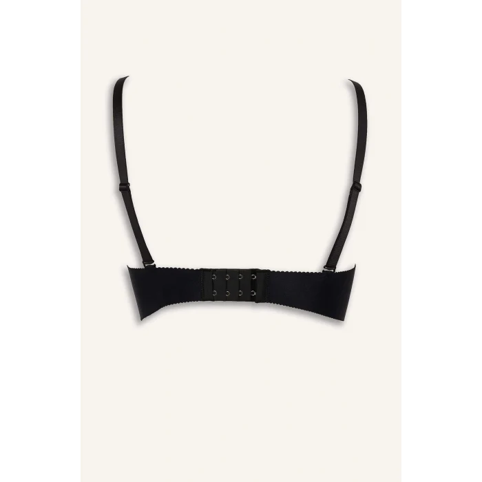 Defacto C1525AXBK81 Siyah Yarım Dolgulu Micro Dolgulu Push Up Tişört Bra