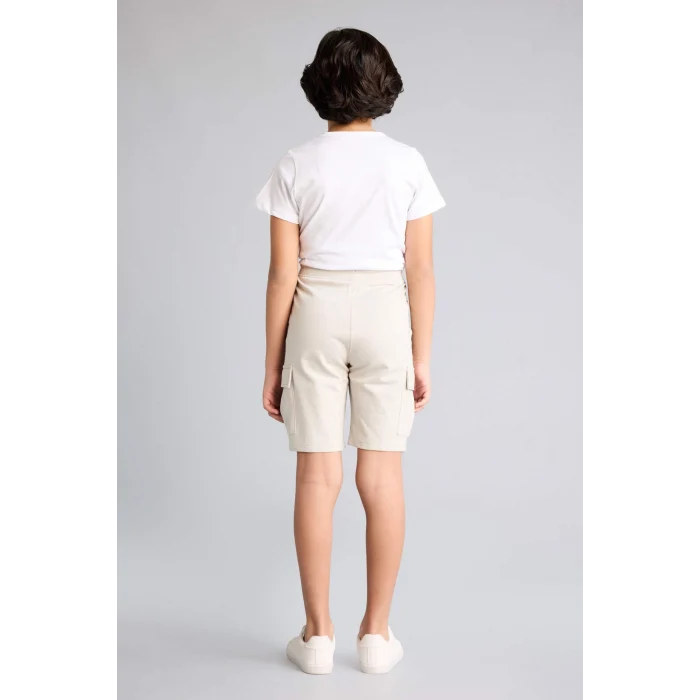 Defacto B5868A8GR296 Gri Regular Fıt Sweatshirt Kumaşı Şort Erkek Çocuk