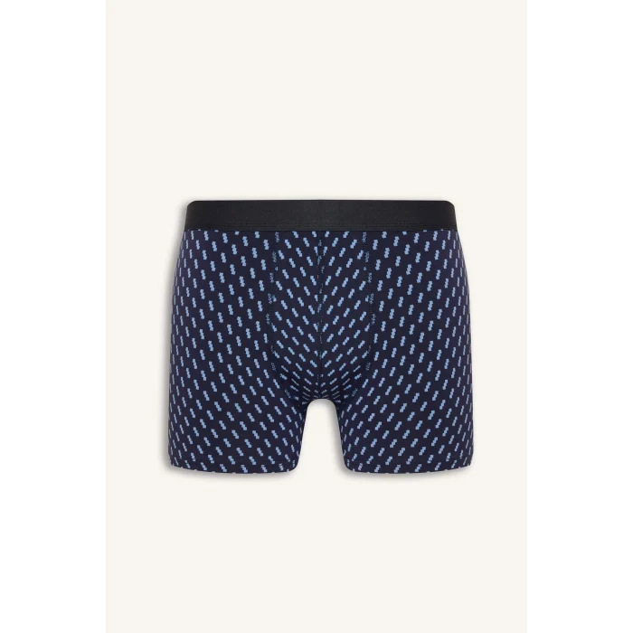 Defacto G9292AXNV105 Lacivert Regular Fıt Çizgili 3lü Boxer
