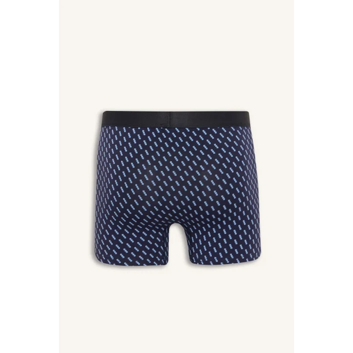 Defacto G9292AXNV105 Lacivert Regular Fıt Çizgili 3lü Boxer