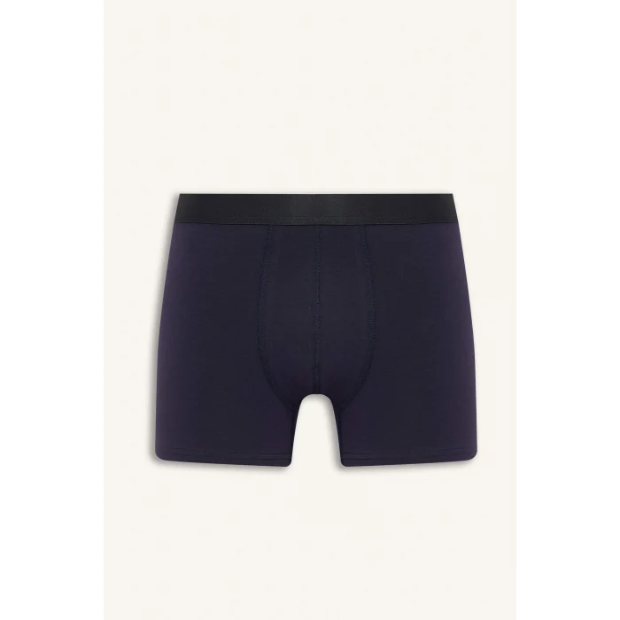 Defacto G9292AXNV105 Lacivert Regular Fıt Çizgili 3lü Boxer