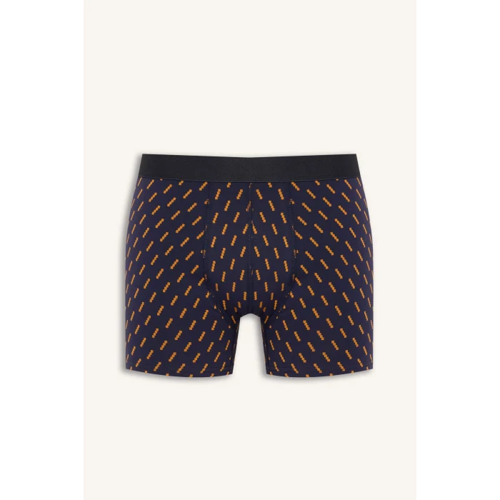 Defacto G9292AXNV105 Lacivert Regular Fıt Çizgili 3lü Boxer