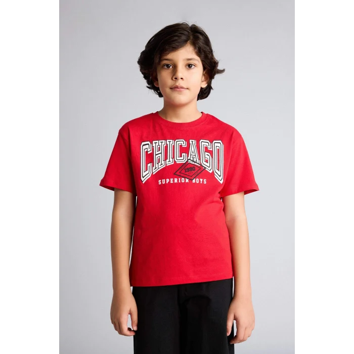 Defacto G8825A8RD79 Kırmızı %100 Pamuklu 2li Pijama Takımı Erkek Çocuk