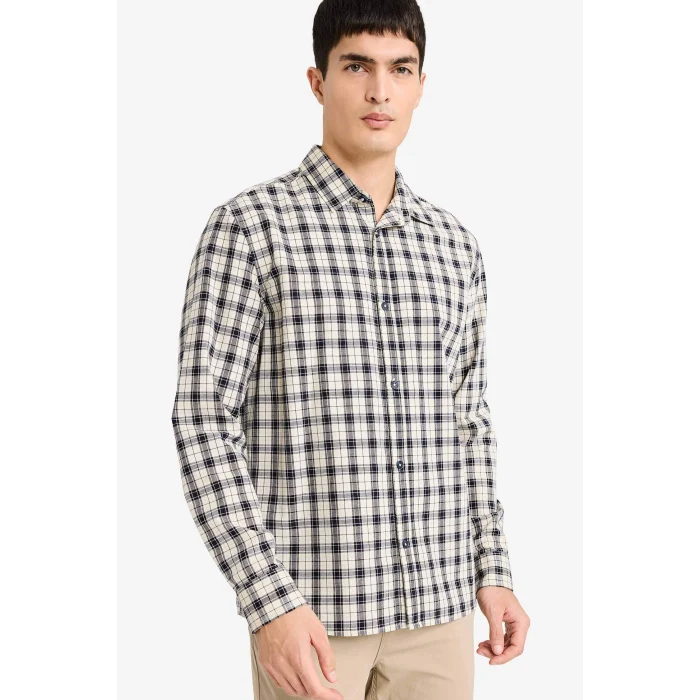 Defacto G2529AXNV82 Lacivert %100 Pamuk REGULAR FIT Gömlek