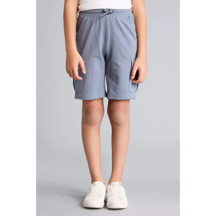Defacto B5868A8GR171 Gri Regular Fıt Sweatshirt Kumaşı Şort Erkek Çocuk