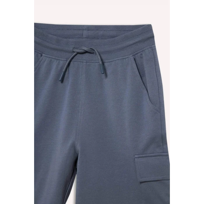Defacto B5868A8GR171 Gri Regular Fıt Sweatshirt Kumaşı Şort Erkek Çocuk