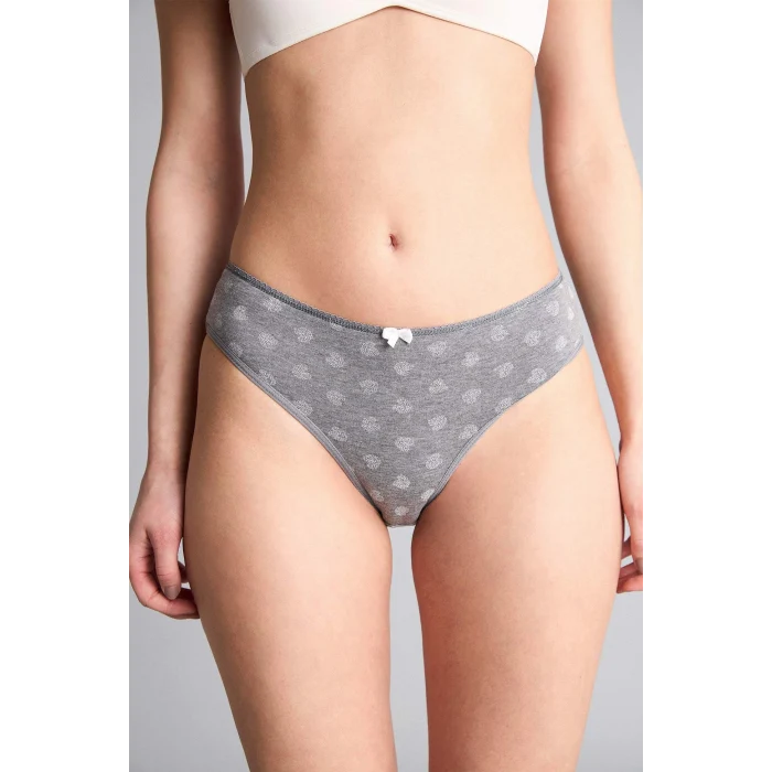 Defacto G8538AXGR93 Gri 3lü Slip Külot