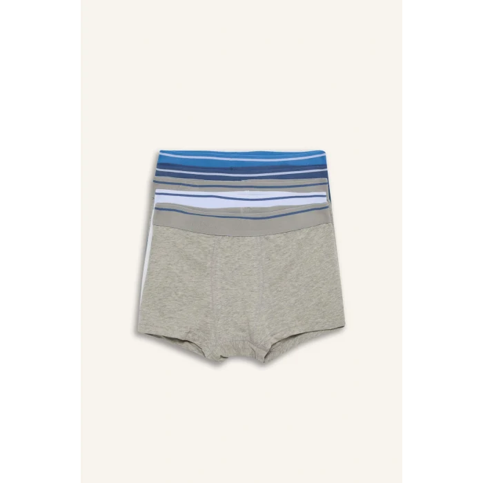 Defacto H1638A8IN103 İndigo Penye 5li Boxer Erkek Çocuk