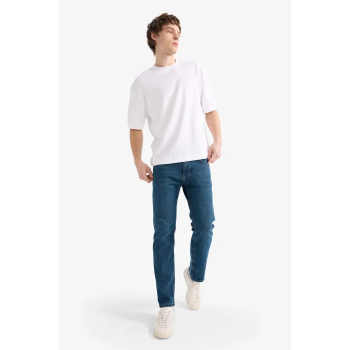 Defacto R9026AZNM41 Yeşil Sergio Regular Fit Jean Pantolon