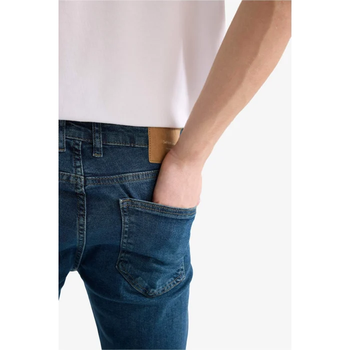 Defacto R9026AZNM41 Yeşil Sergio Regular Fit Jean Pantolon