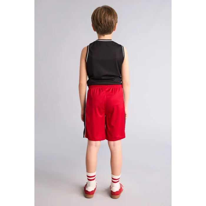 Defacto H2883A8RD70 Kırmızı NBA Chıcago Bulls Regular Fıt Şort Erkek Çocuk