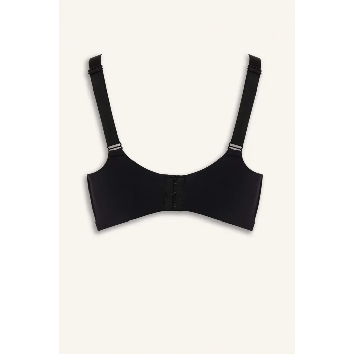 Defacto B8598AXBK27 Siyah Micro Kaplı Push Up Balenli Büyük Beden Sütyen