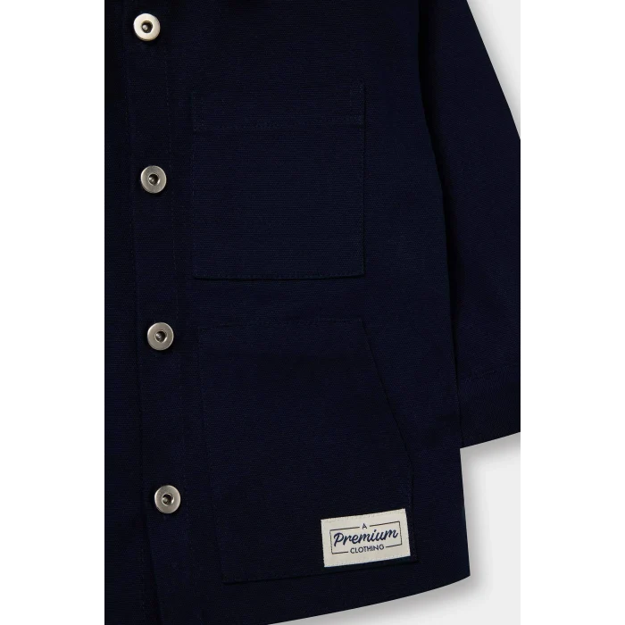 Defacto G6427A5NV31 Lacivert Gabardin Gömlek Erkek Bebek