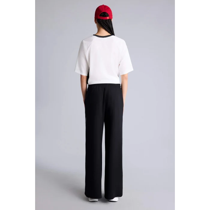 Defacto E7719AXBK81 Siyah Wıde Leg Geniş Paça Standart Boy Sporcu Pantolon