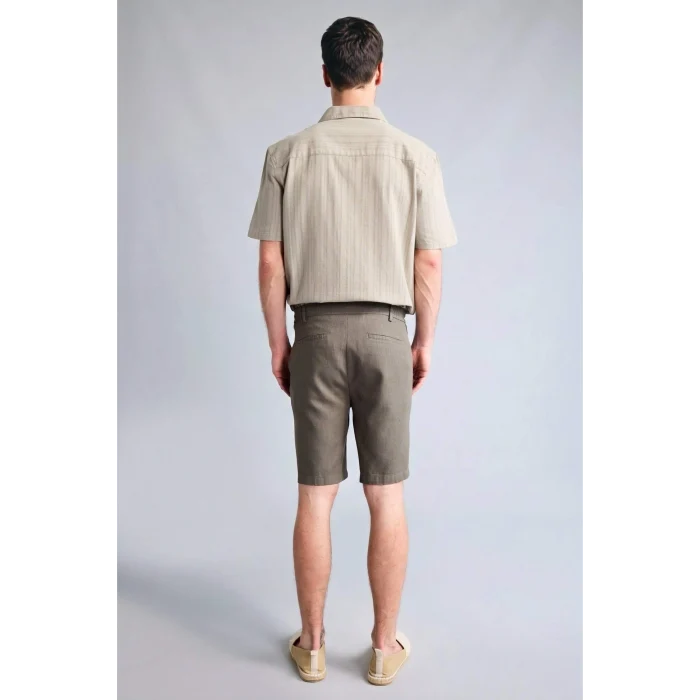 Defacto D4268AXKH398 Haki %100 Pamuk Regular Fit Bermuda Şort