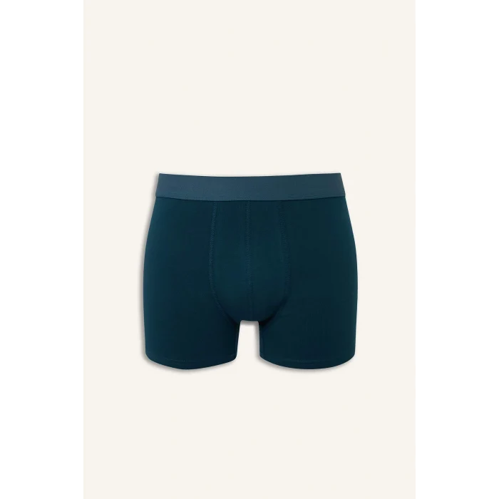 Defacto G9371AXGN614 Yeşil Regular Fıt Baskılı 3lü Boxer