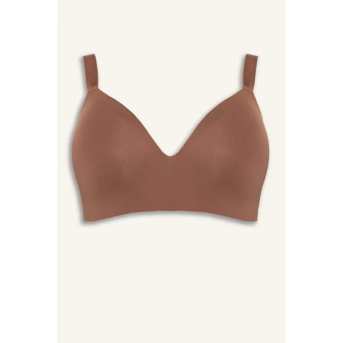 Defacto B8598AXBN307 Kahve Micro Kaplı Push Up Balenli Büyük Beden Sütyen