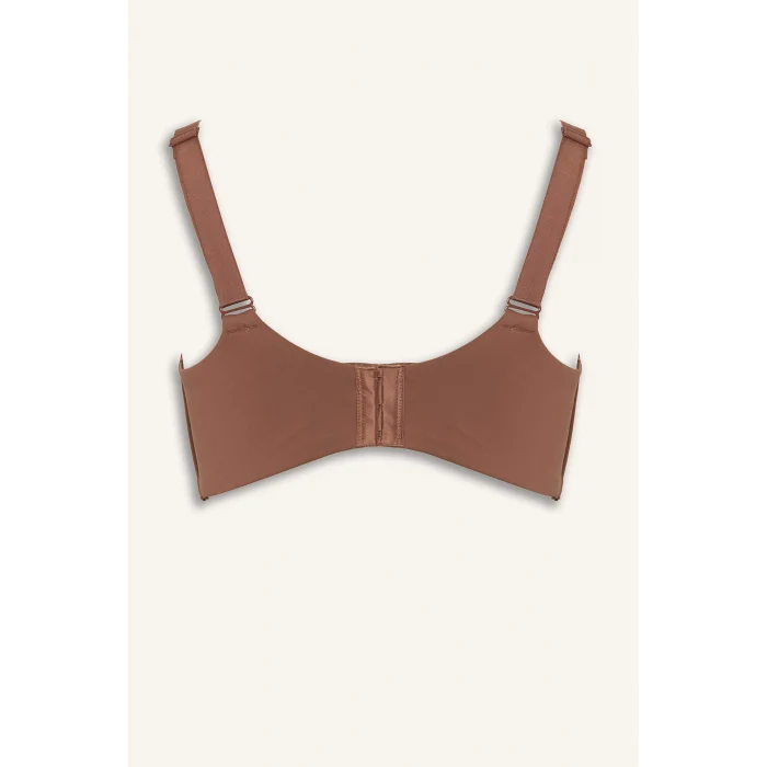 Defacto B8598AXBN307 Kahve Micro Kaplı Push Up Balenli Büyük Beden Sütyen