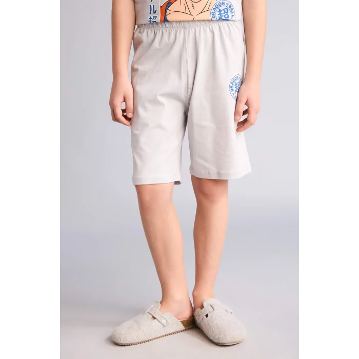 Defacto H4108A8GR184 Gri Dragon Ball Regular Fıt 2li Pijama Takımı Erkek Çocuk