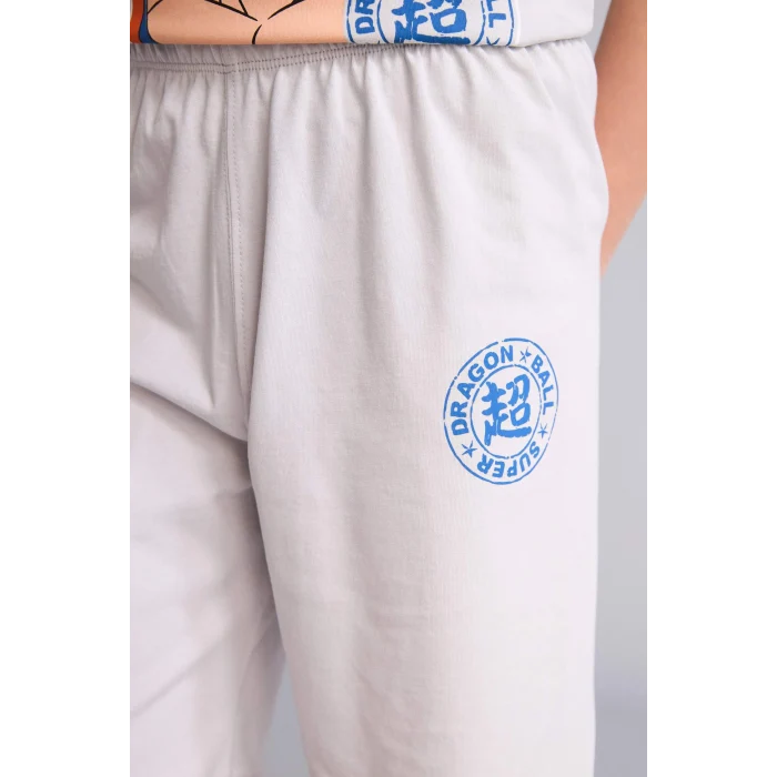 Defacto H4108A8GR184 Gri Dragon Ball Regular Fıt 2li Pijama Takımı Erkek Çocuk