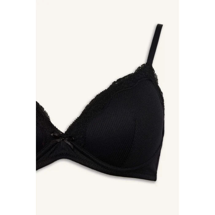 Defacto F6615AXBK81 Siyah Micro Kaplı Dolgusuz Balensiz Bralet