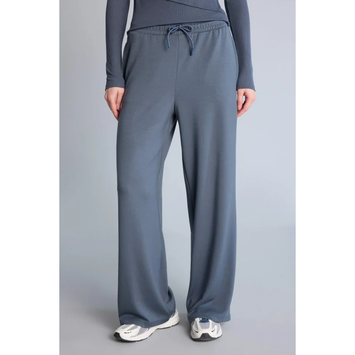 Defacto D7128AXAR126 Antrasit Wıde Leg Geniş Paça Standart Boy Modal Sporcu Pantolon
