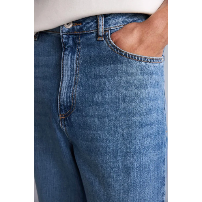 Defacto G8470AXNM28 Mavi %100 Pamuk Baggy Fıt Jean Pantolon