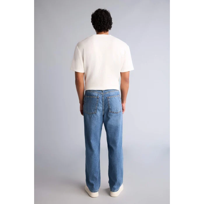 Defacto G8470AXNM28 Mavi %100 Pamuk Baggy Fıt Jean Pantolon