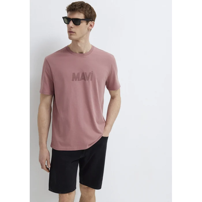 Mavi 0612896-70948 Mavi Logo Baskılı Pembe Tişört