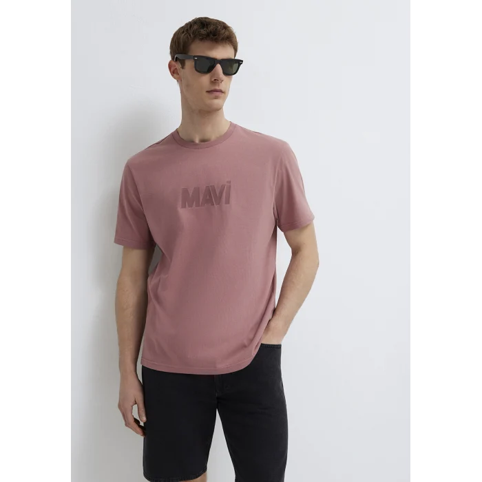 Mavi 0612896-70948 Mavi Logo Baskılı Pembe Tişört