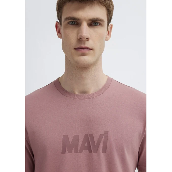 Mavi 0612896-70948 Mavi Logo Baskılı Pembe Tişört