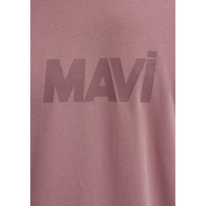 Mavi 0612896-70948 Mavi Logo Baskılı Pembe Tişört