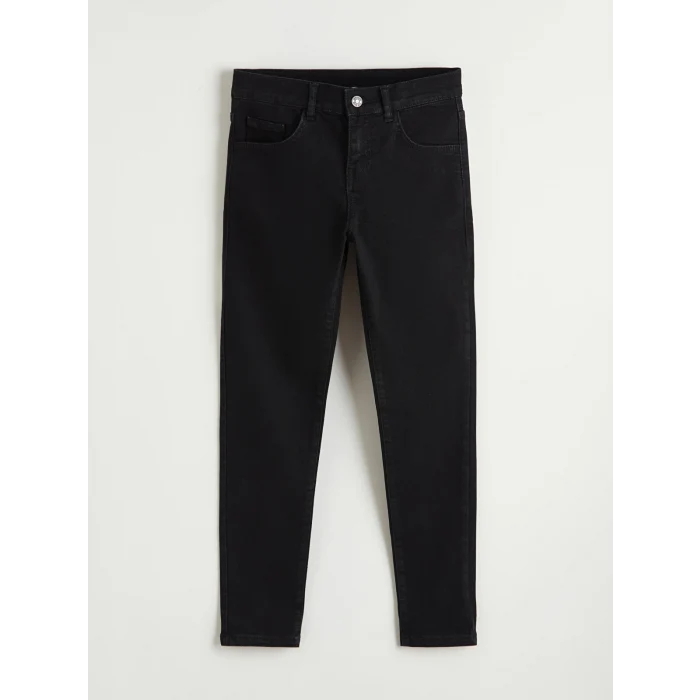 LCW Kids Siyah Super Skinny Fit Erkek Çocuk Jean Pantolon