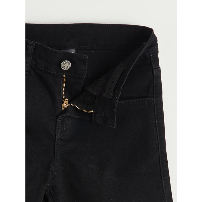 LCW Kids Siyah Super Skinny Fit Erkek Çocuk Jean Pantolon