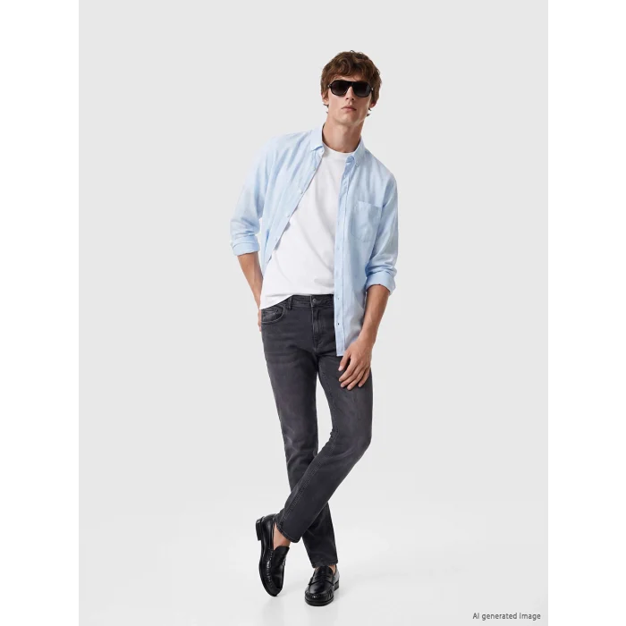 LCW Jeans Antrasit 750 Slim Fit Erkek Jean Pantolon
