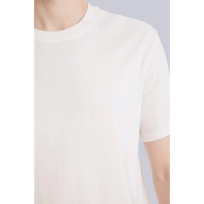 Defacto V7699AZWT32 Beyaz NEW REGULAR FIT %100 Pamuk Basic Tişört