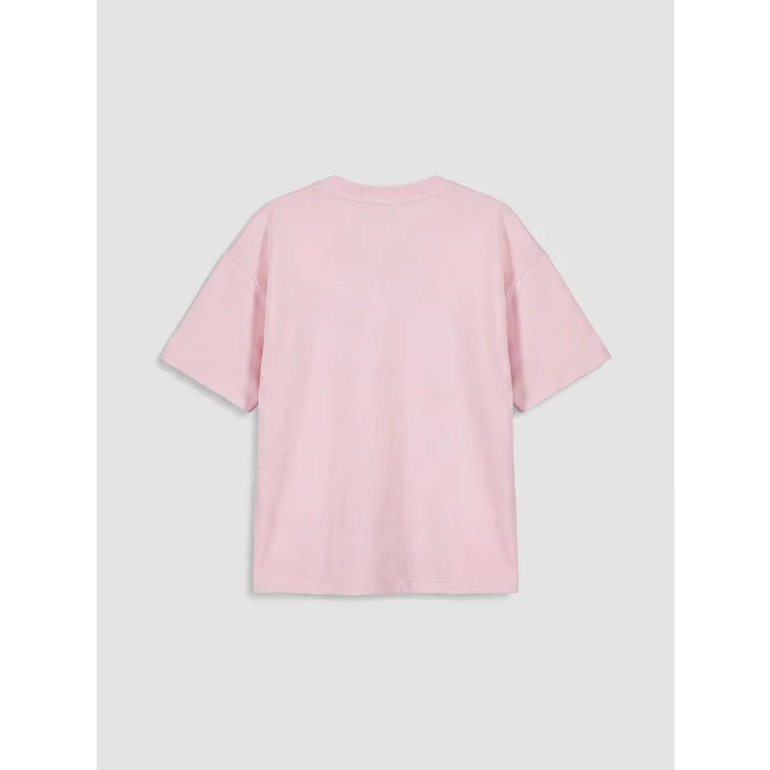 LCW Kids Pembe Kısa Kollu Kız Çocuk Soft Touch Takım