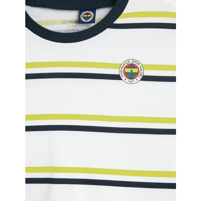 LCW Kids Lacivert Fenerbahçe Baskılı Erkek Çocuk 2li Tişört Takımı