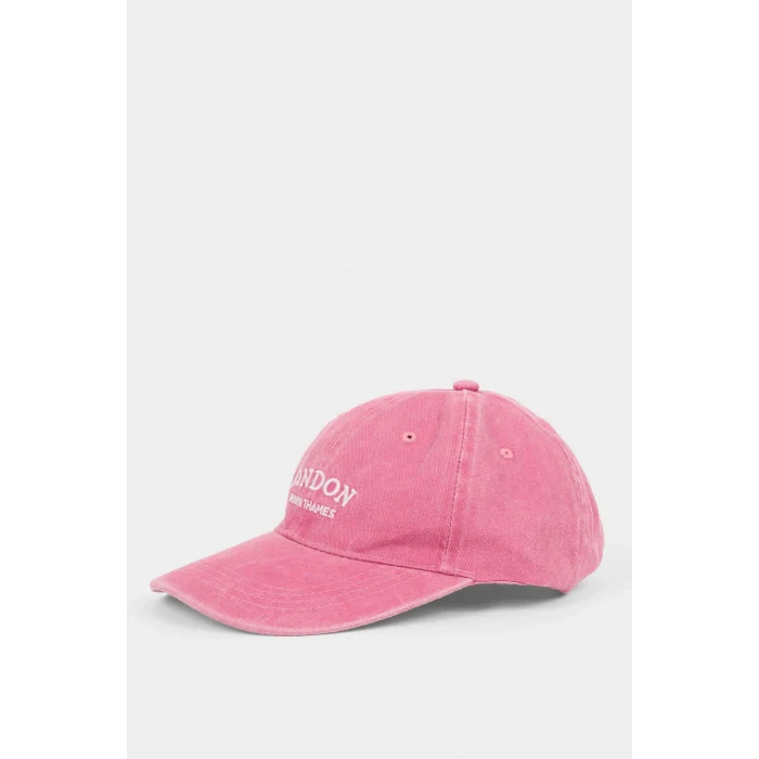 Defacto B7200AXPN1 Pembe Kadın Nakış Jean Cap Şapka