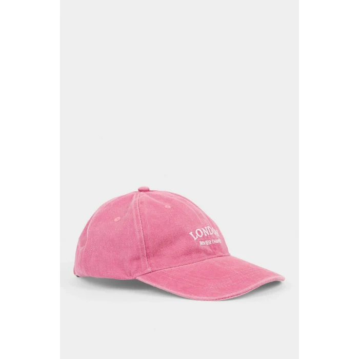 Defacto B7200AXPN1 Pembe Kadın Nakış Jean Cap Şapka