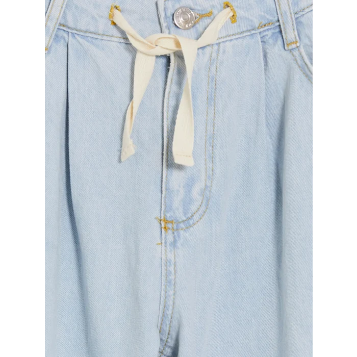 LCW Kids İndigo Baggy Fit Kız Çocuk Jean Pantolon