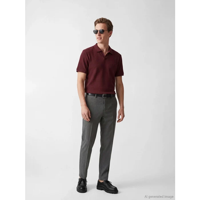 SOUTHBLUE Mürdüm Polo Yaka Erkek Tişört