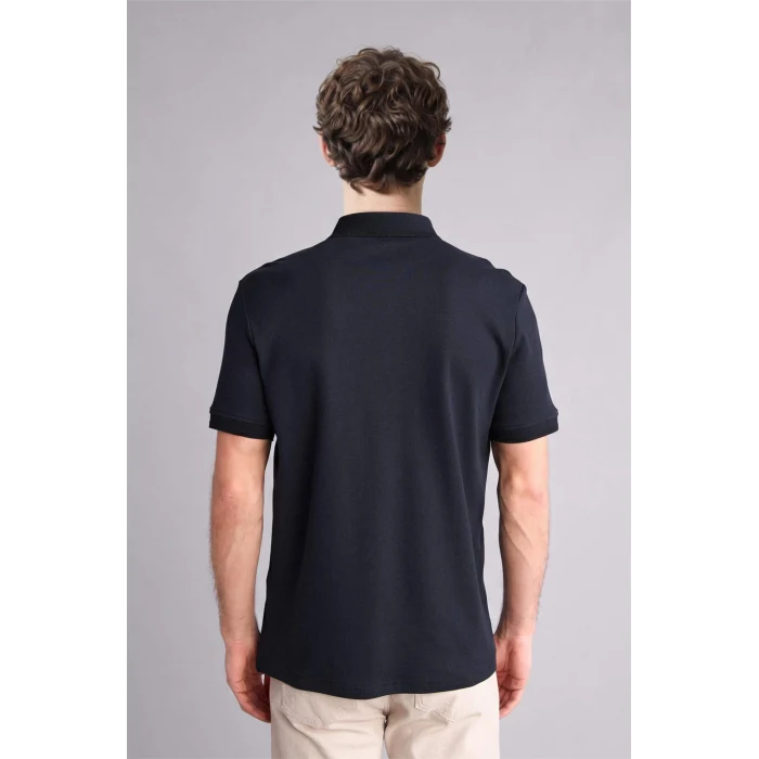 Defacto G2608AXNV64 Lacivert %100 Pamuk Regular Fit Polo Tişört