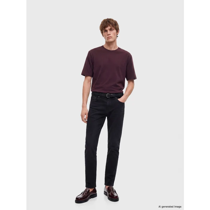LCW Jeans Siyah 750 Slim Fit Erkek Jean Pantolon
