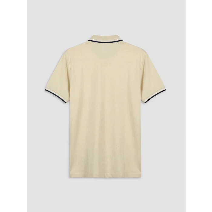 LCWAIKIKI Classic Bej Polo Yaka Pike Erkek Tişört