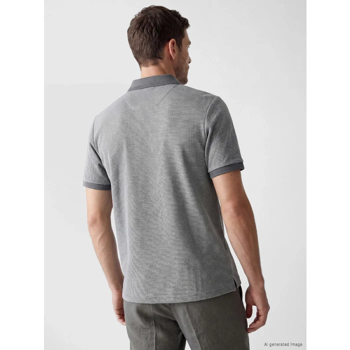 LCWAIKIKI Classic Gri Polo Yaka Erkek Tişört