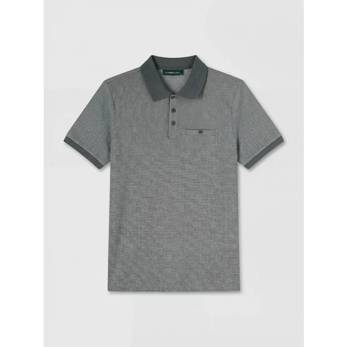 LCWAIKIKI Classic Gri Polo Yaka Erkek Tişört