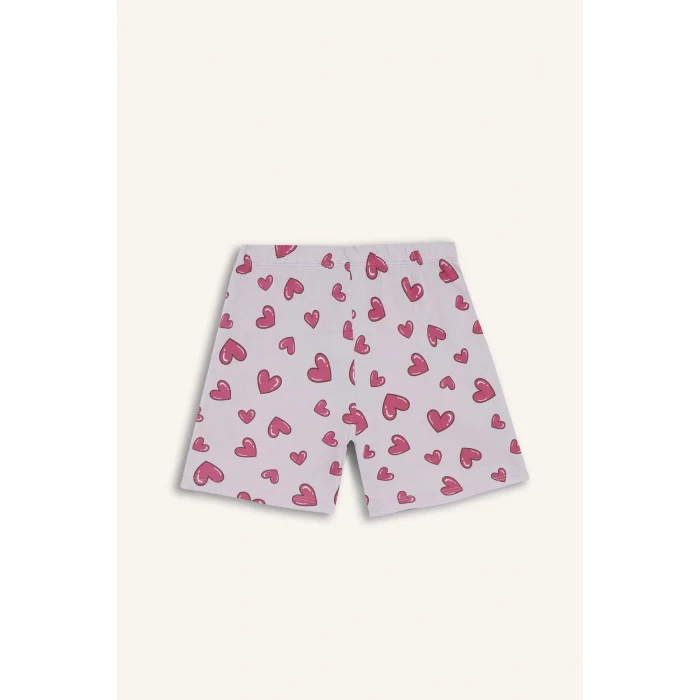 Defacto H8359A8PN256 Pembe %100 Pamuk Regular Fıt 2li Pijama Takımı Kız Çocuk