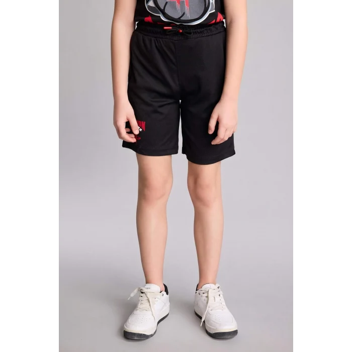 Defacto H2920A8BK81 Siyah NBA Houston Rockets Regular Fıt  Şort Erkek Çocuk