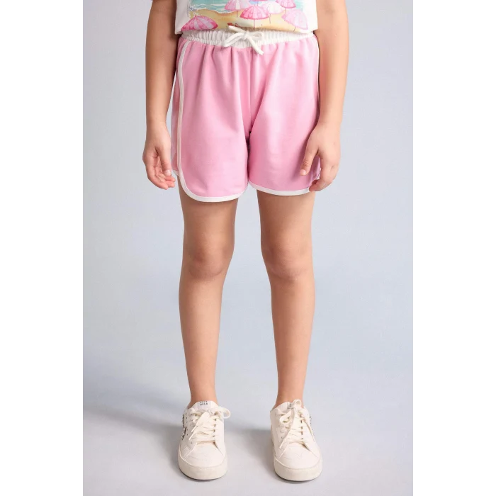 Defacto G9070A8PN666 Pembe Kısa Paça Şort Kız Çocuk